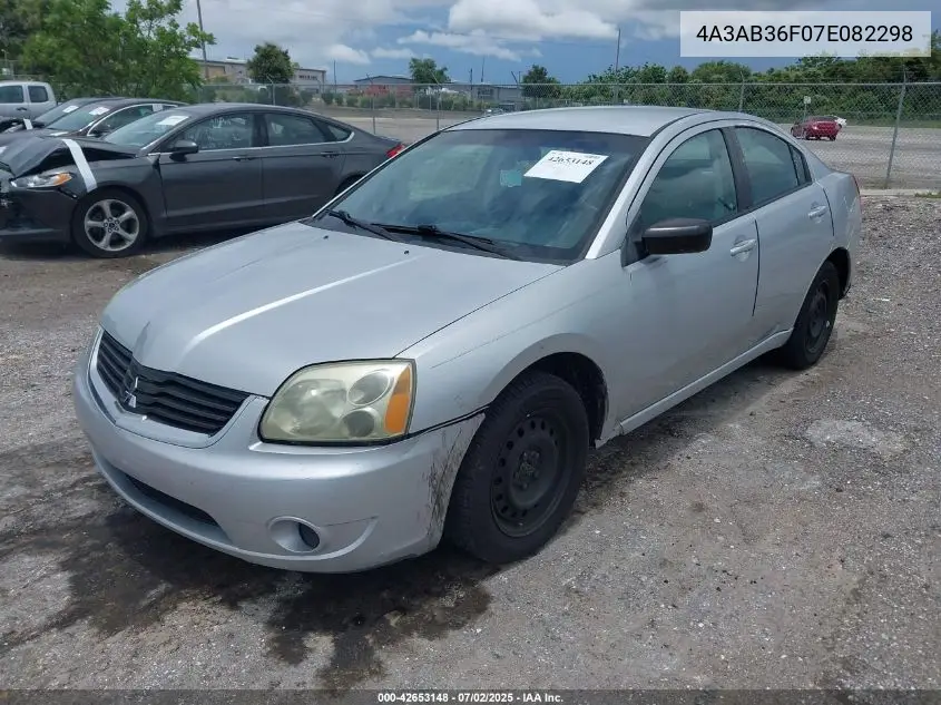 2007 Mitsubishi Galant Es/Se VIN: 4A3AB36F07E082298 Lot: 42653148