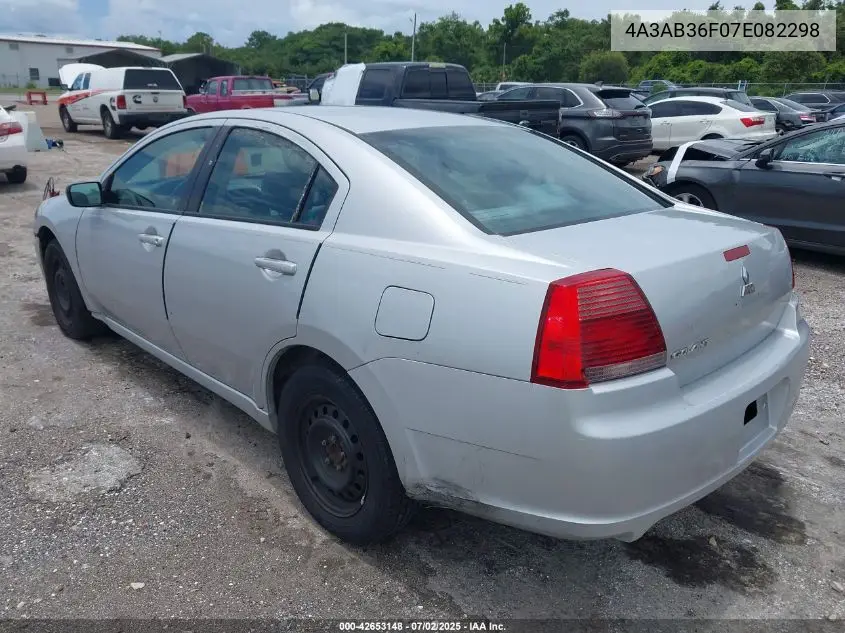 2007 Mitsubishi Galant Es/Se VIN: 4A3AB36F07E082298 Lot: 42653148