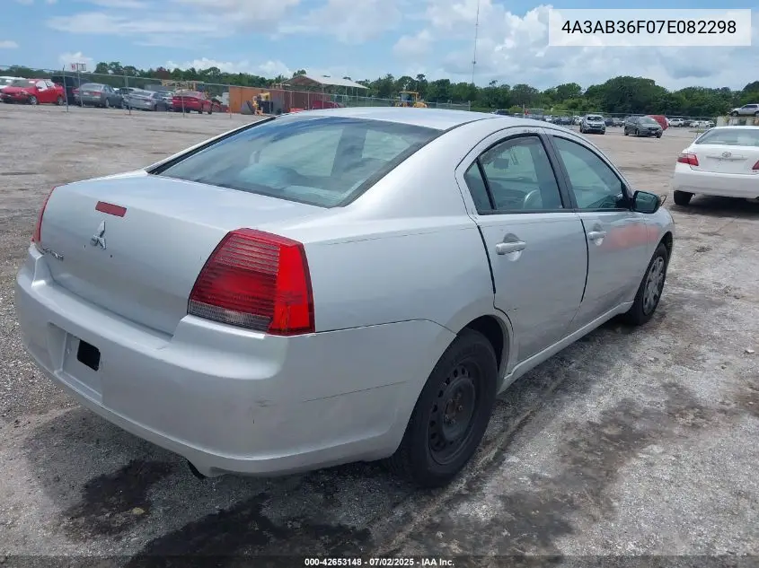 2007 Mitsubishi Galant Es/Se VIN: 4A3AB36F07E082298 Lot: 42653148