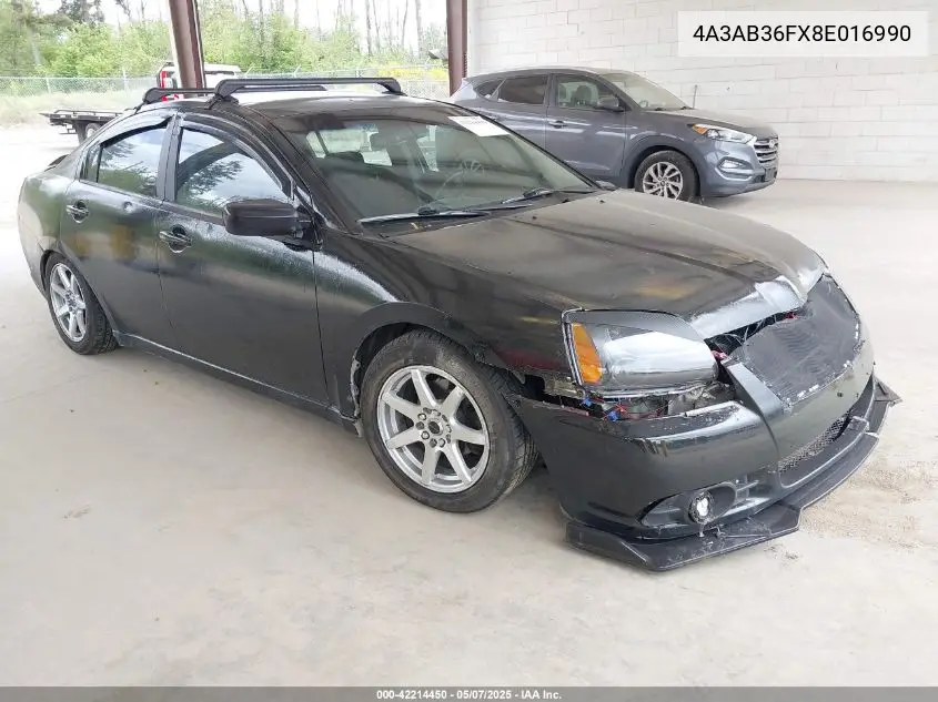 2008 Mitsubishi Galant Es VIN: 4A3AB36FX8E016990 Lot: 42214450