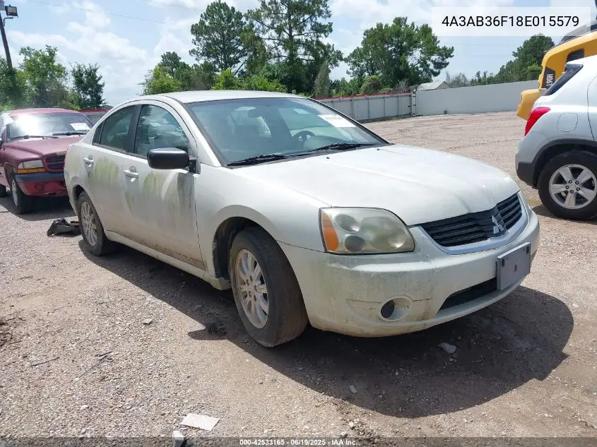 2008 Mitsubishi Galant Es VIN: 4A3AB36F18E015579 Lot: 42533165