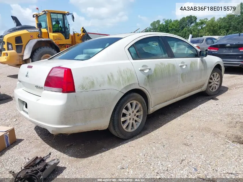 2008 Mitsubishi Galant Es VIN: 4A3AB36F18E015579 Lot: 42533165