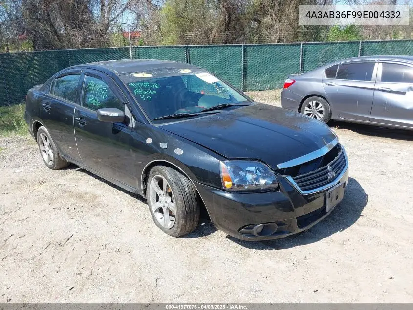 2009 Mitsubishi Galant Es/Sport Edition VIN: 4A3AB36F99E004332 Lot: 41977076