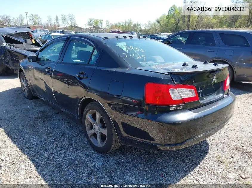 2009 Mitsubishi Galant Es/Sport Edition VIN: 4A3AB36F99E004332 Lot: 41977076