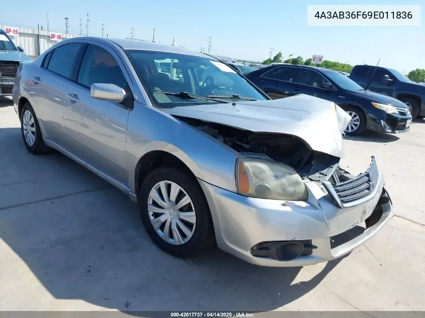 2009 Mitsubishi Galant Es/Sport Edition VIN: 4A3AB36F69E011836 Lot: 42017737