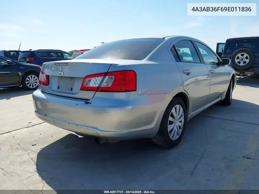 2009 Mitsubishi Galant Es/Sport Edition VIN: 4A3AB36F69E011836 Lot: 42017737