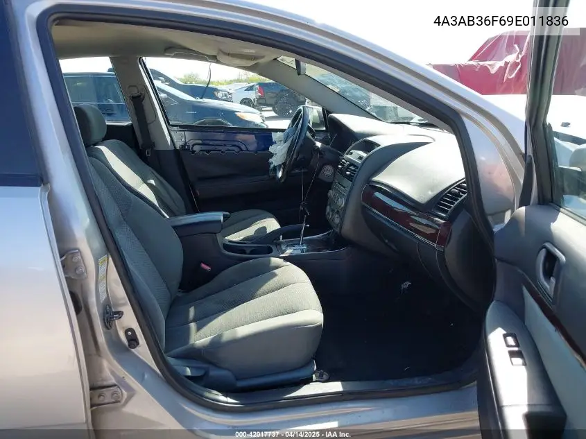 2009 Mitsubishi Galant Es/Sport Edition VIN: 4A3AB36F69E011836 Lot: 42017737