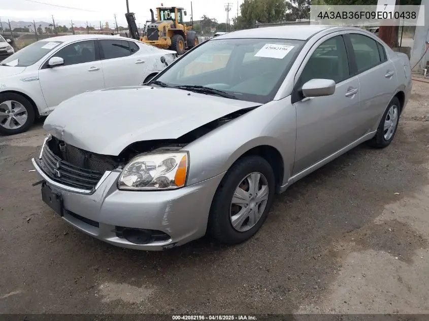 2009 Mitsubishi Galant Es/Sport Edition VIN: 4A3AB36F09E010438 Lot: 42082196
