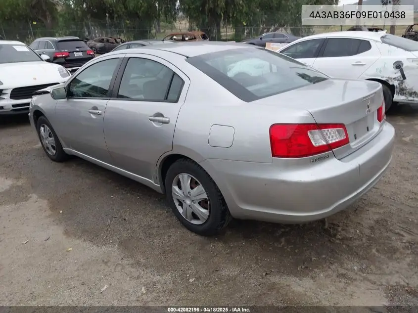 2009 Mitsubishi Galant Es/Sport Edition VIN: 4A3AB36F09E010438 Lot: 42082196