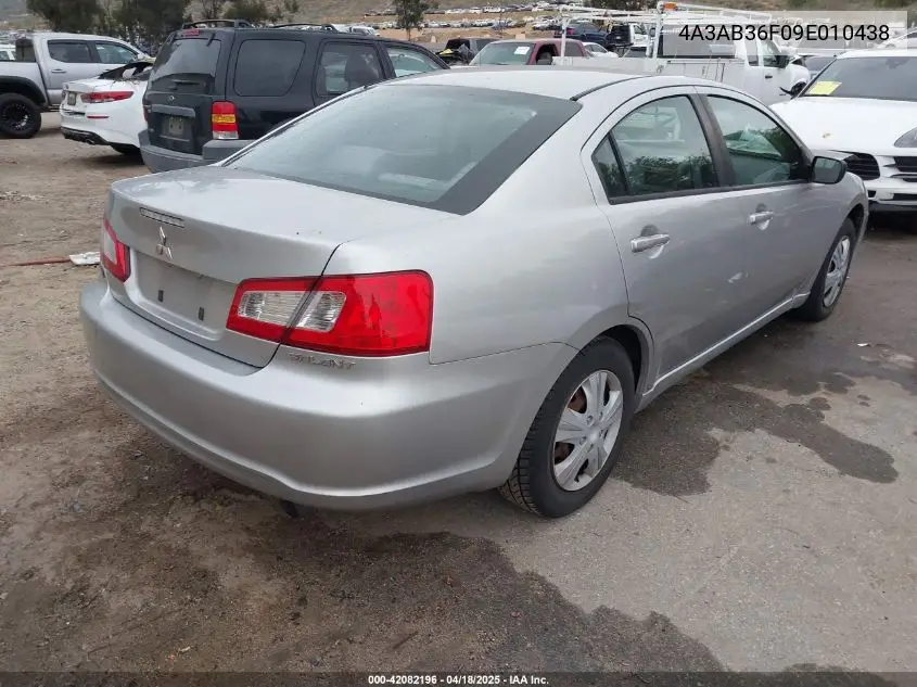2009 Mitsubishi Galant Es/Sport Edition VIN: 4A3AB36F09E010438 Lot: 42082196