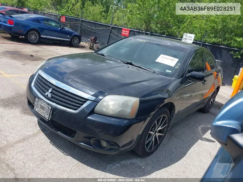 2009 Mitsubishi Galant Es/Sport Edition VIN: 4A3AB36F89E028251 Lot: 42165985