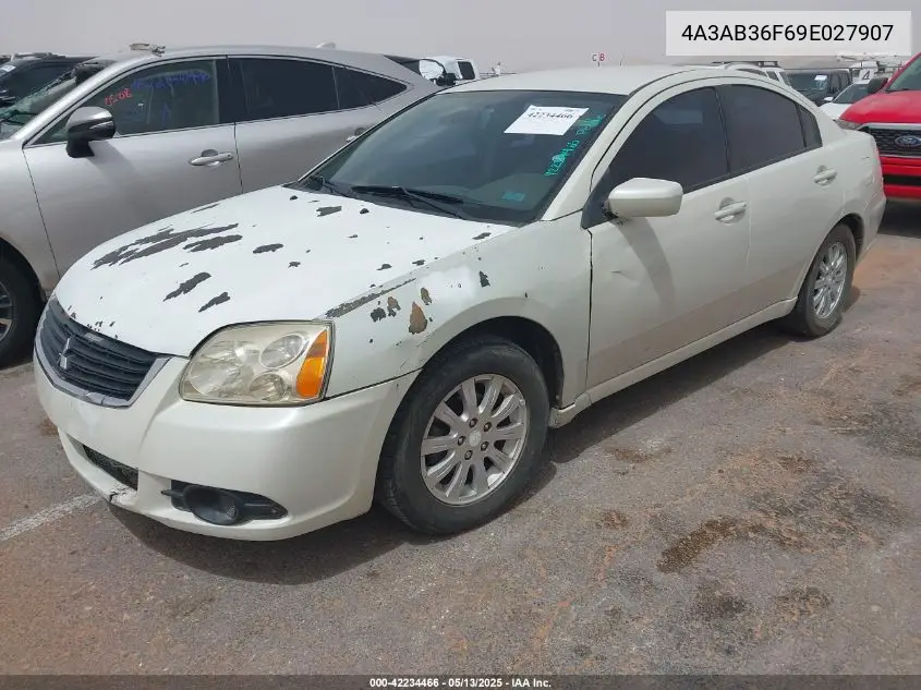 2009 Mitsubishi Galant Es/Sport Edition VIN: 4A3AB36F69E027907 Lot: 42234466