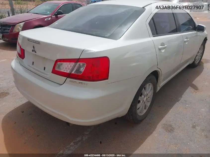 2009 Mitsubishi Galant Es/Sport Edition VIN: 4A3AB36F69E027907 Lot: 42234466