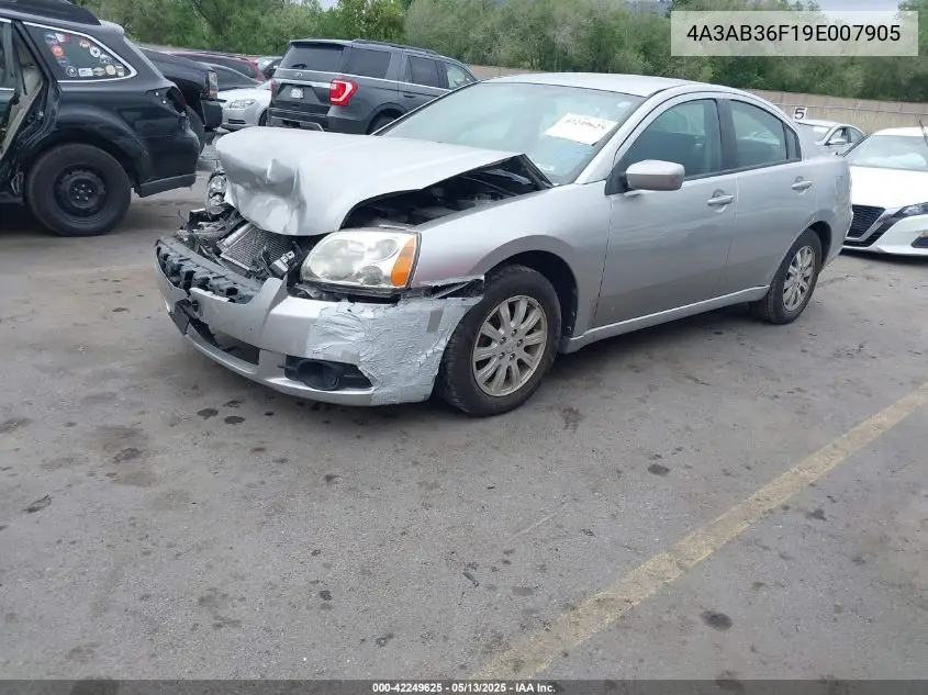 2009 Mitsubishi Galant Es/Sport Edition VIN: 4A3AB36F19E007905 Lot: 42249625