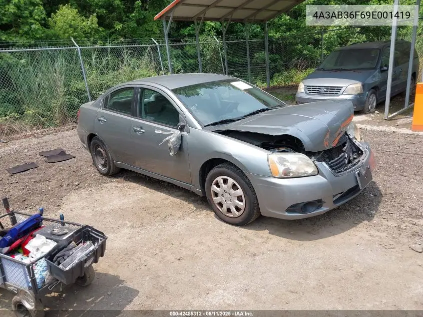 2009 Mitsubishi Galant Es/Sport Edition VIN: 4A3AB36F69E001419 Lot: 42485312