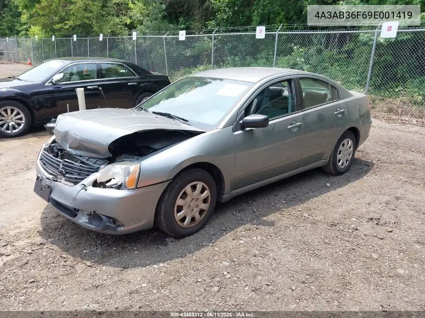 2009 Mitsubishi Galant Es/Sport Edition VIN: 4A3AB36F69E001419 Lot: 42485312