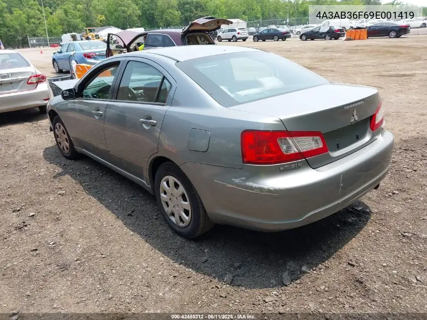 2009 Mitsubishi Galant Es/Sport Edition VIN: 4A3AB36F69E001419 Lot: 42485312