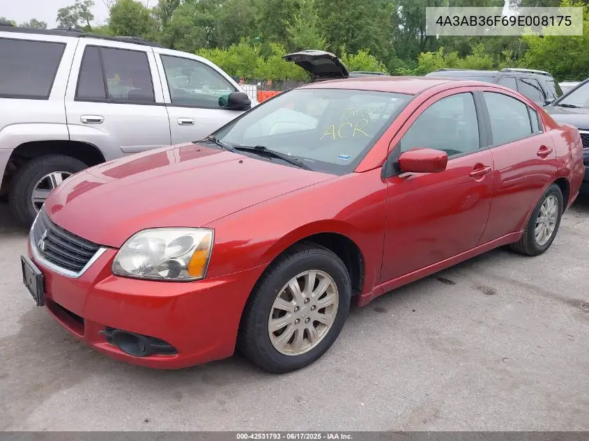 2009 Mitsubishi Galant Es/Sport Edition VIN: 4A3AB36F69E008175 Lot: 42531793