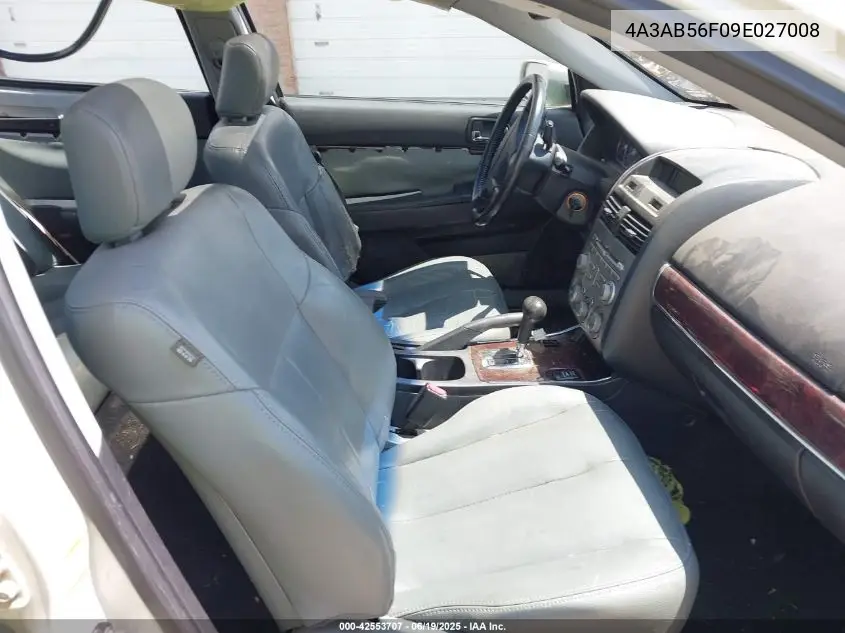 2009 Mitsubishi Galant Es VIN: 4A3AB56F09E027008 Lot: 42553707