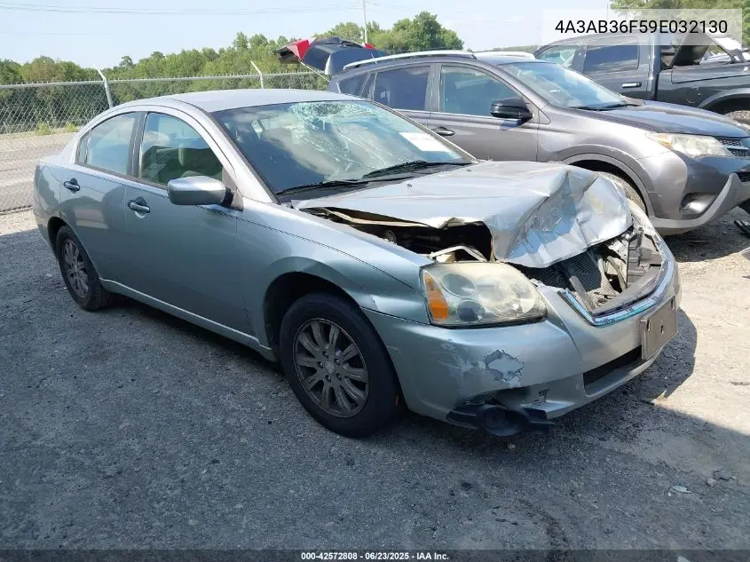 2009 Mitsubishi Galant Es/Sport Edition VIN: 4A3AB36F59E032130 Lot: 42572808