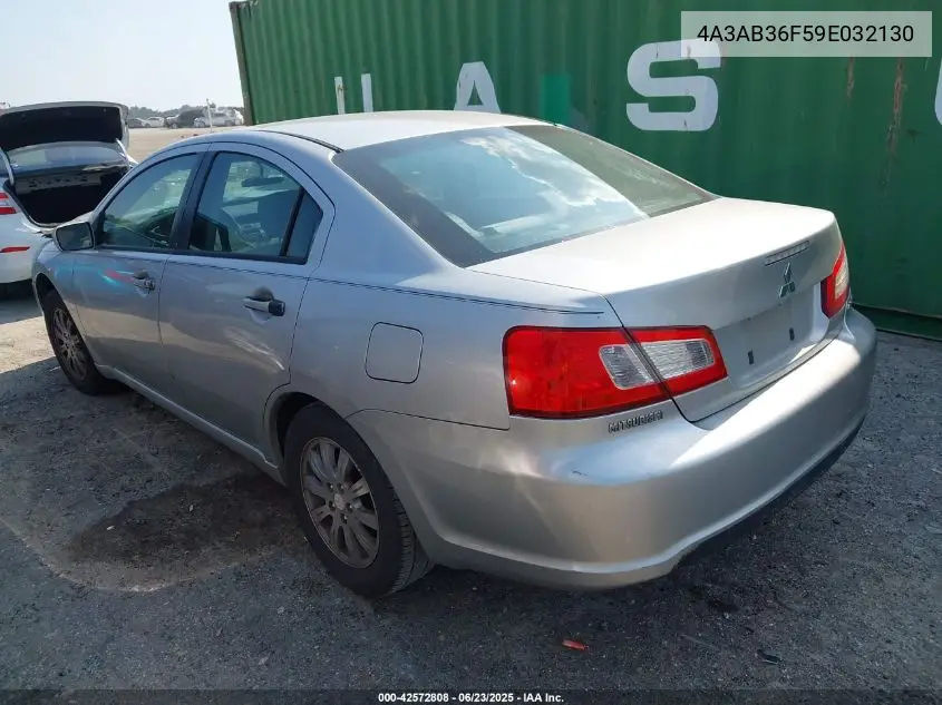 2009 Mitsubishi Galant Es/Sport Edition VIN: 4A3AB36F59E032130 Lot: 42572808