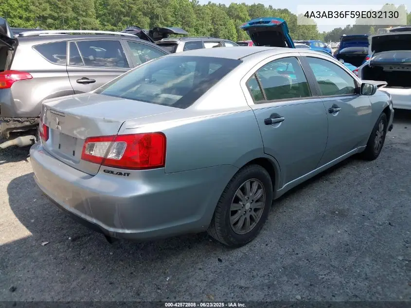 2009 Mitsubishi Galant Es/Sport Edition VIN: 4A3AB36F59E032130 Lot: 42572808