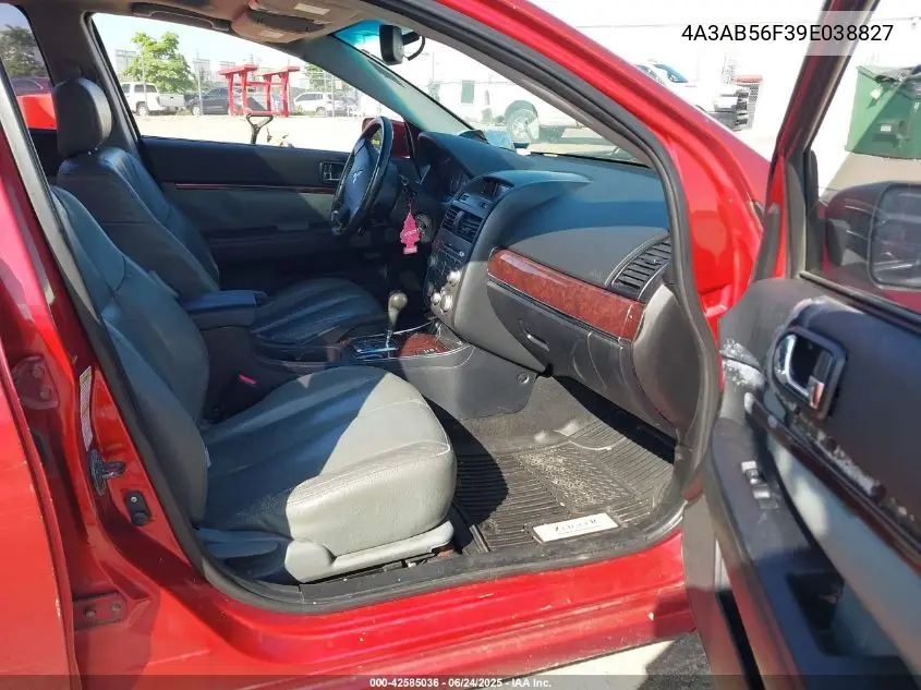 2009 Mitsubishi Galant Es VIN: 4A3AB56F39E038827 Lot: 42585036