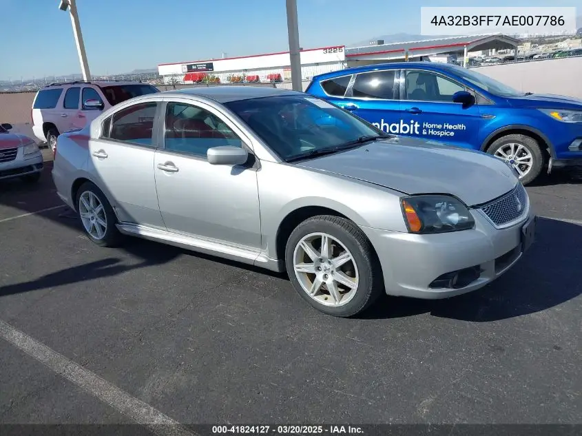 2010 Mitsubishi Galant Es/Se VIN: 4A32B3FF7AE007786 Lot: 41824127