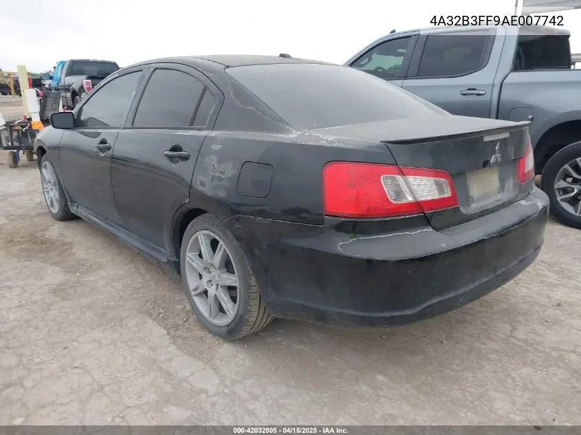 2010 Mitsubishi Galant Es/Se VIN: 4A32B3FF9AE007742 Lot: 42032505