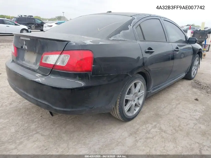 2010 Mitsubishi Galant Es/Se VIN: 4A32B3FF9AE007742 Lot: 42032505