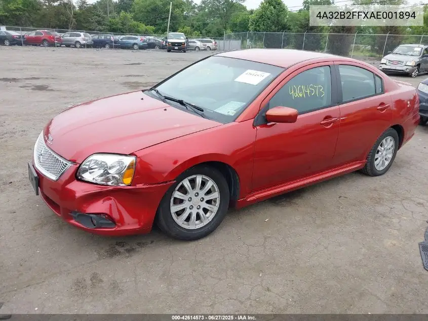 2010 Mitsubishi Galant Fe VIN: 4A32B2FFXAE001894 Lot: 42614573