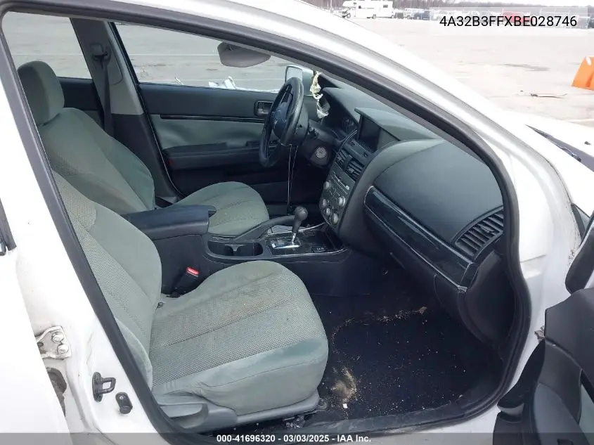 2011 Mitsubishi Galant Es/Se VIN: 4A32B3FFXBE028746 Lot: 41696320