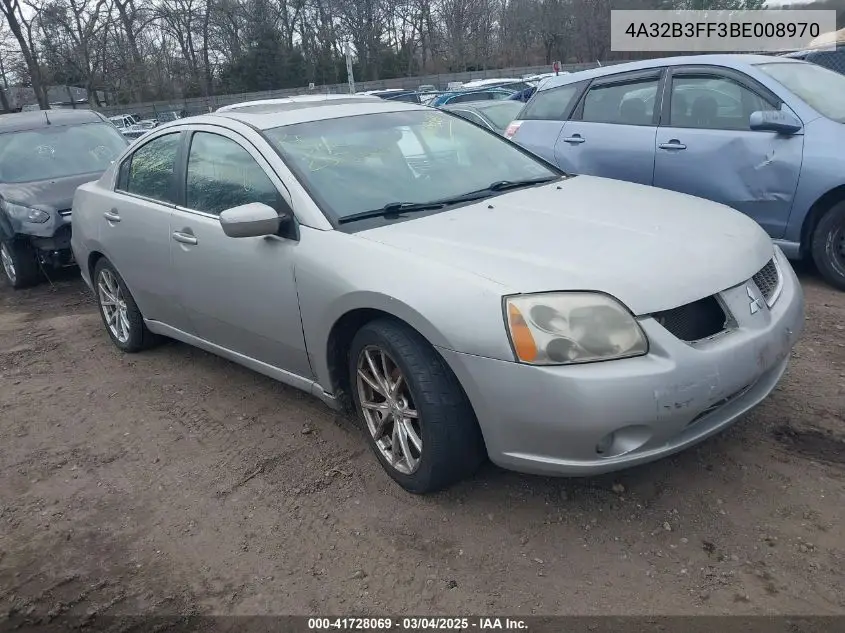 2011 Mitsubishi Galant Es/Se VIN: 4A32B3FF3BE008970 Lot: 41728069