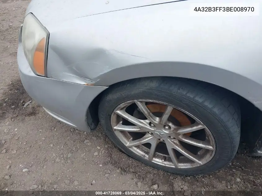 2011 Mitsubishi Galant Es/Se VIN: 4A32B3FF3BE008970 Lot: 41728069