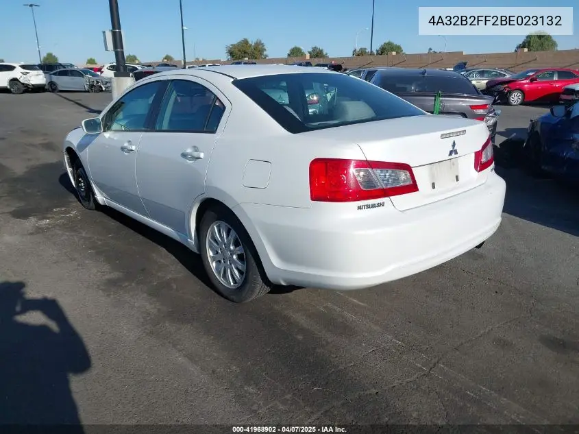 2011 Mitsubishi Galant Fe VIN: 4A32B2FF2BE023132 Lot: 41968902