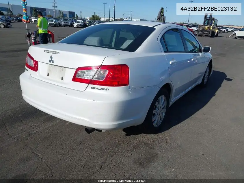 2011 Mitsubishi Galant Fe VIN: 4A32B2FF2BE023132 Lot: 41968902