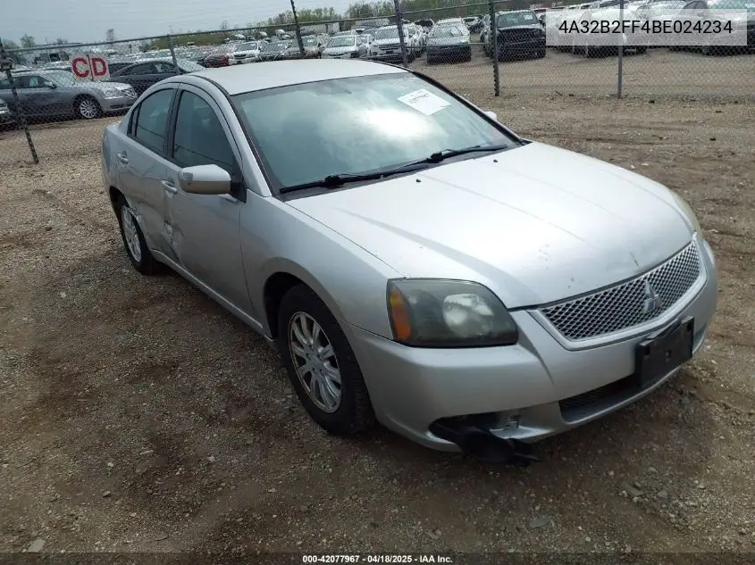 2011 Mitsubishi Galant Fe VIN: 4A32B2FF4BE024234 Lot: 42077967