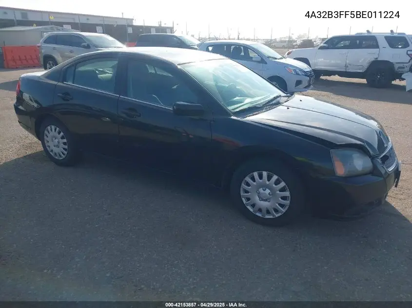 2011 Mitsubishi Galant Es/Se VIN: 4A32B3FF5BE011224 Lot: 42153857