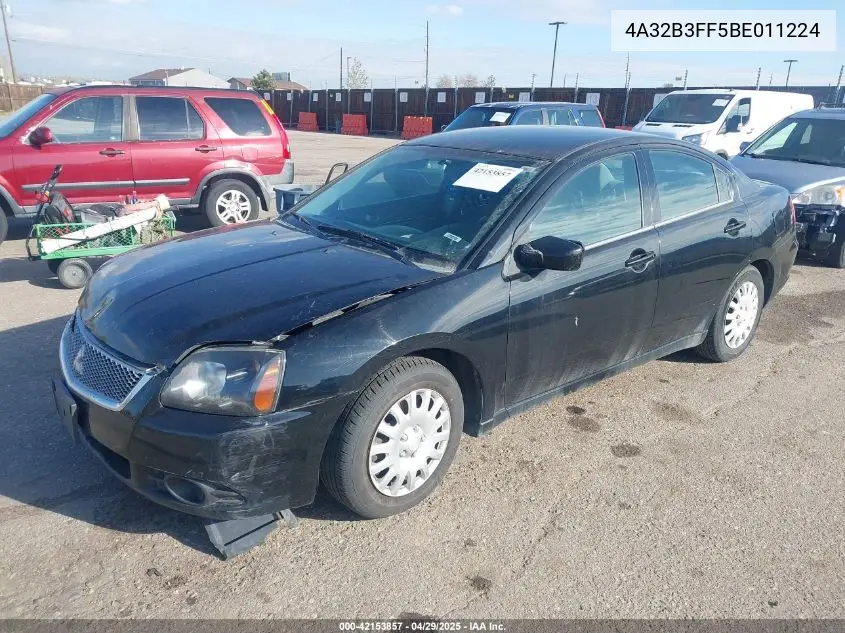 2011 Mitsubishi Galant Es/Se VIN: 4A32B3FF5BE011224 Lot: 42153857