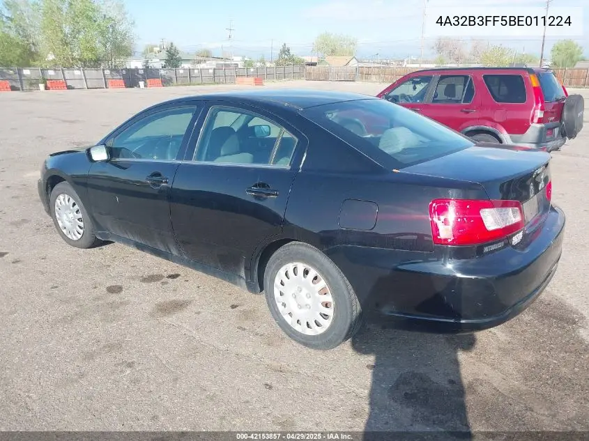 2011 Mitsubishi Galant Es/Se VIN: 4A32B3FF5BE011224 Lot: 42153857