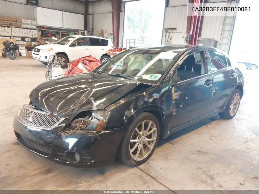 2011 Mitsubishi Galant Es/Se VIN: 4A32B3FF4BE010081 Lot: 42547833