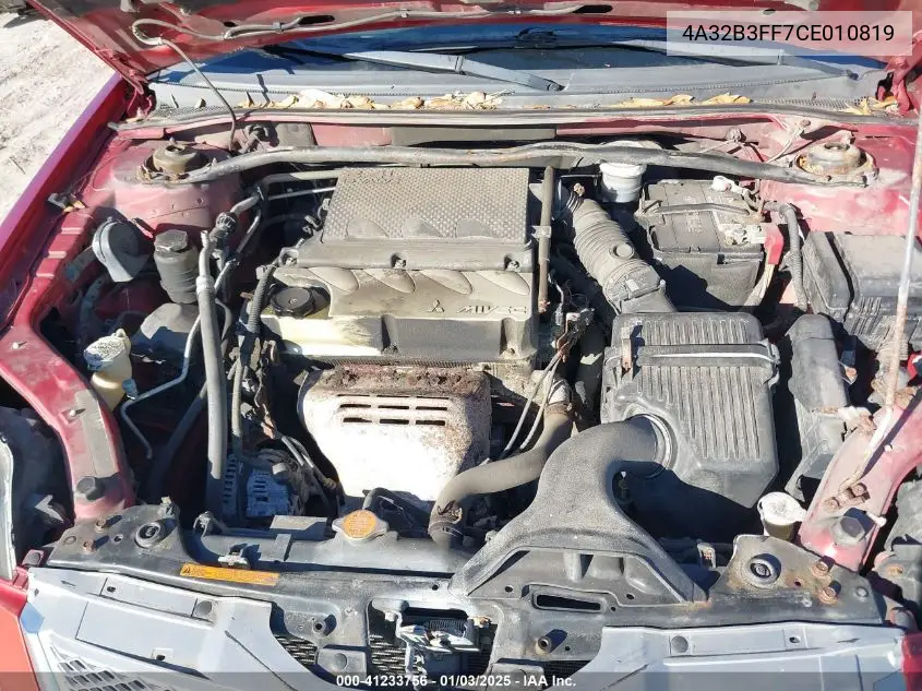 2012 Mitsubishi Galant Es/Se VIN: 4A32B3FF7CE010819 Lot: 41233756