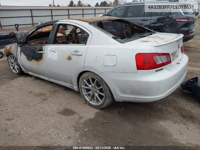 2012 Mitsubishi Galant Es/Se VIN: 4A32B3FF7CE018631 Lot: 41565833