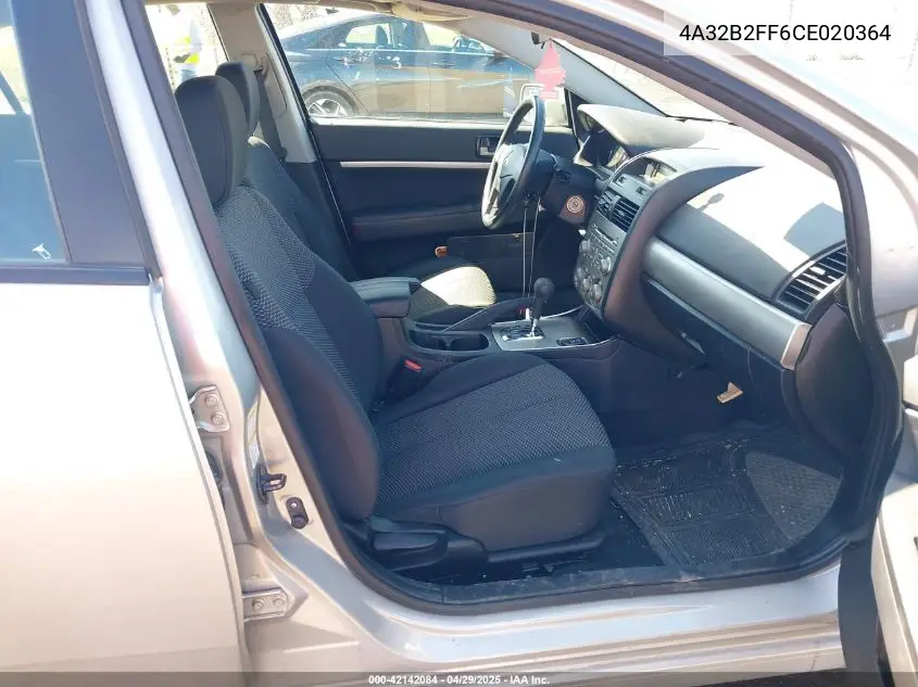 2012 Mitsubishi Galant Fe VIN: 4A32B2FF6CE020364 Lot: 42142084