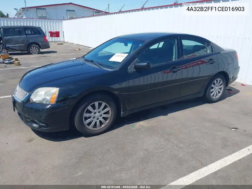 2012 Mitsubishi Galant Fe VIN: 4A32B2FF1CE016903 Lot: 42181446