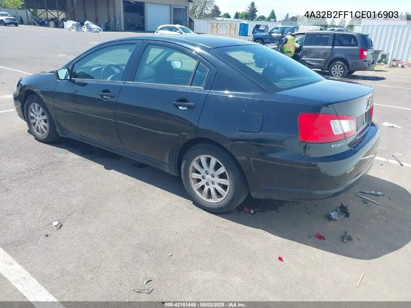 2012 Mitsubishi Galant Fe VIN: 4A32B2FF1CE016903 Lot: 42181446