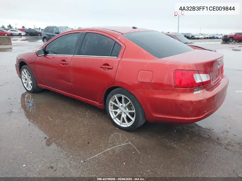 2012 Mitsubishi Galant Es/Se VIN: 4A32B3FF1CE009844 Lot: 42199259