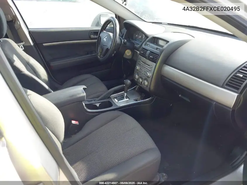 2012 Mitsubishi Galant Fe VIN: 4A32B2FFXCE020495 Lot: 42214507