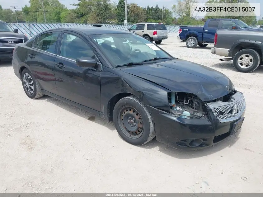 2012 Mitsubishi Galant Es/Se VIN: 4A32B3FF4CE015007 Lot: 42258546