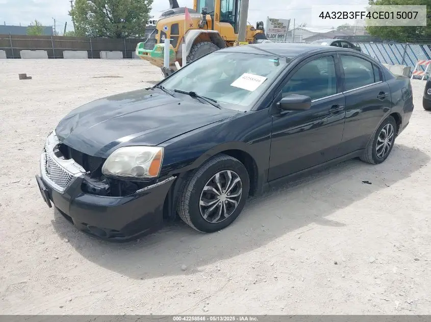 2012 Mitsubishi Galant Es/Se VIN: 4A32B3FF4CE015007 Lot: 42258546